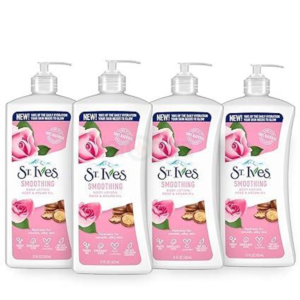 St. Ives Smoothing Body Lotion Rose & Argan Oil  