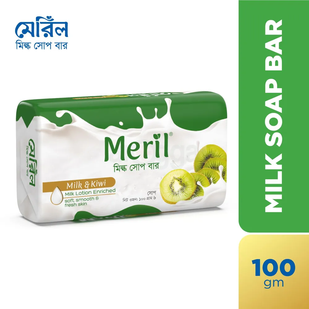 Meril Milk & Kiwi Soap 100gm  