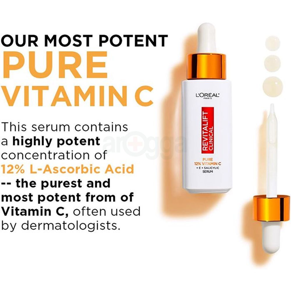 Loreal Paris Revitalift 12% Vitamin C+ E + Salicylic Acid  Tone-Pore-Line Serum  