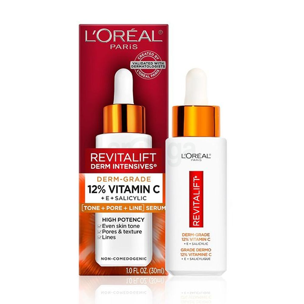 Loreal Paris Revitalift 12% Vitamin C+ E + Salicylic Acid  Tone-Pore-Line Serum  