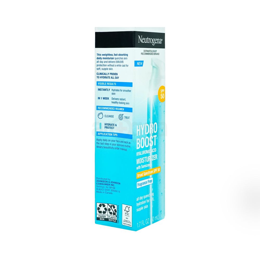Neutrogena Hydro Boost Hyaluronic Acid Moisturizer SPF 50 with Sunscreen  