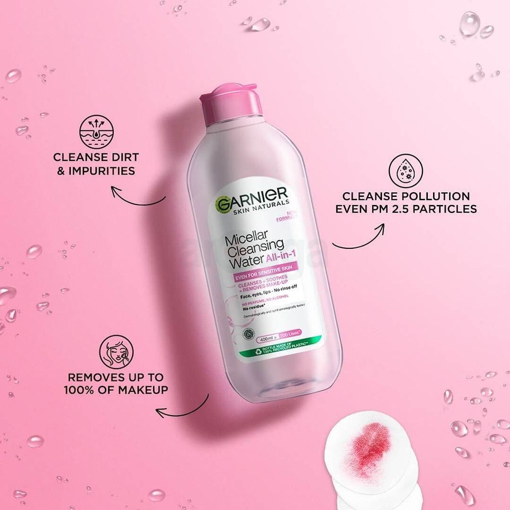 Garnier Micellar Cleansing Water All in 1 Even for Sensitive Skin  