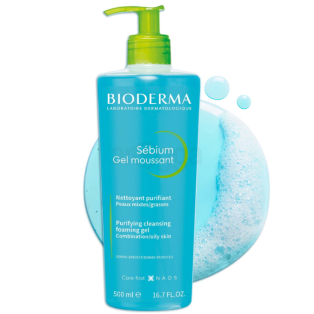 Bioderma Sébium Gel Moussant Purifying Cleansing Foaming Gel for Combination & Oily Skin  