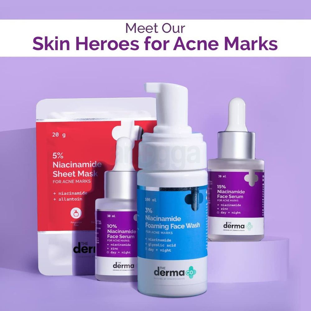 The Derma Co 10% Niacinamide Face Serum for Acne Marks 30ml  