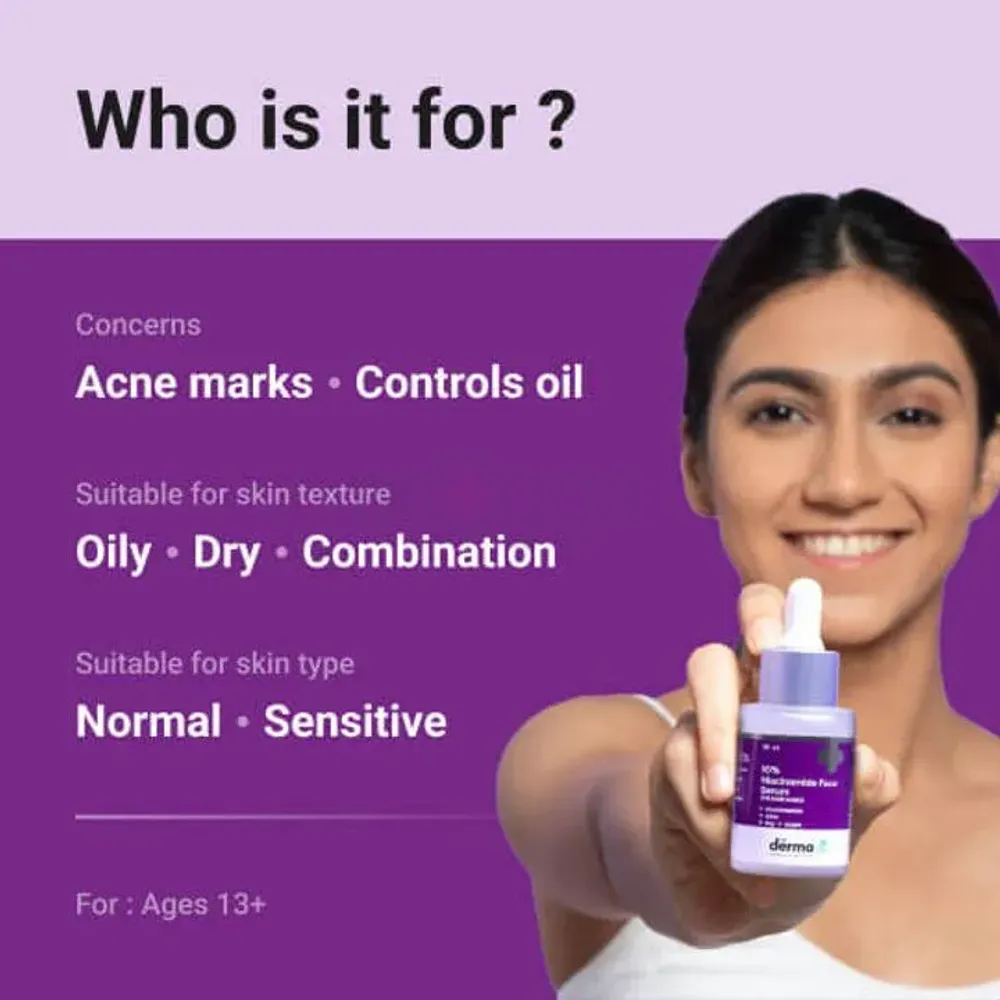 The Derma Co 10% Niacinamide Face Serum for Acne Marks 30ml  