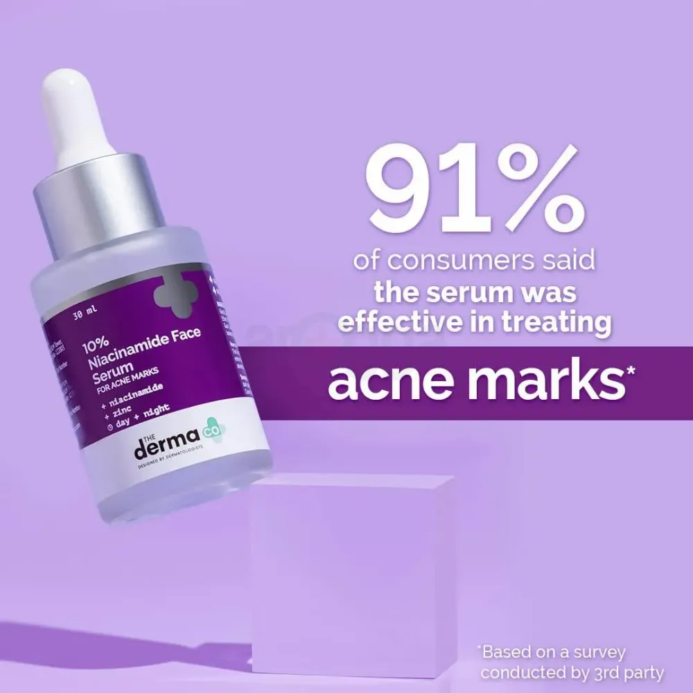 The Derma Co 10% Niacinamide Face Serum for Acne Marks 30ml  