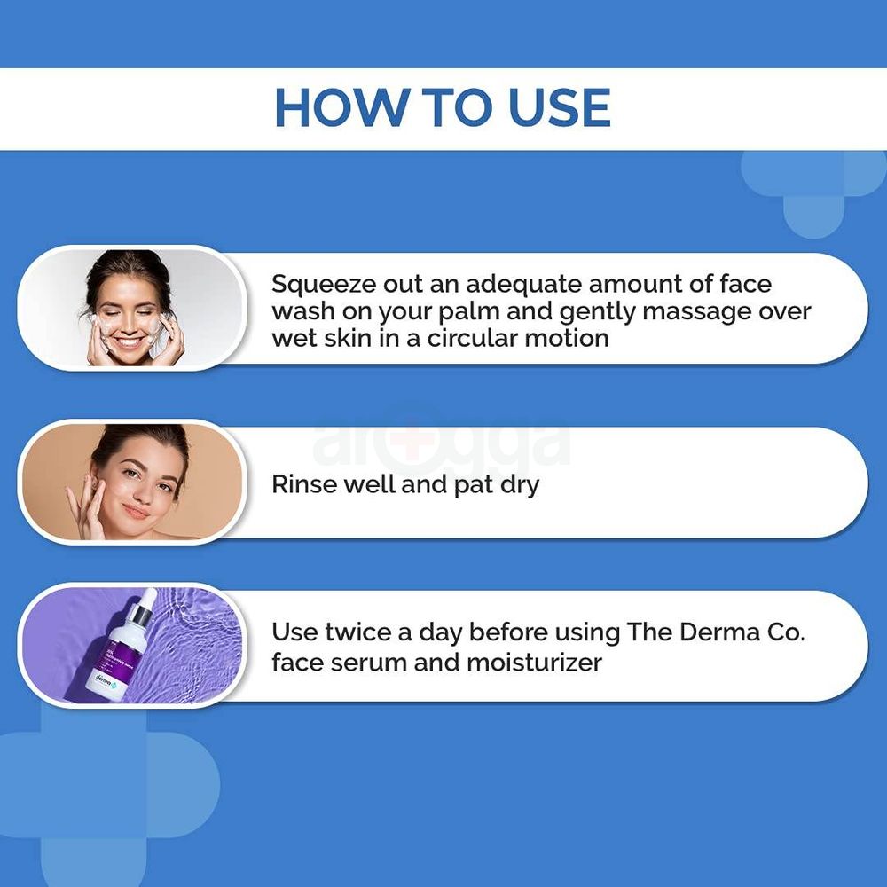 The Derma Co 1% Salicylic Acid Gel Daily Face Wash With Salicylic Acid, Witch Hazel & Willow Black for Active Acne  