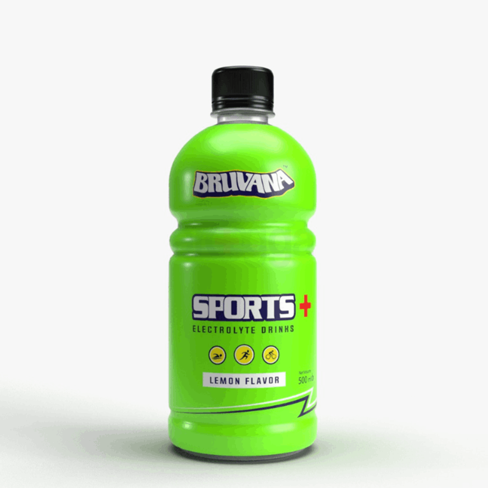 Bruvana Sports+ Electrolyte Beverage 500ml (Lemon Flavor)  