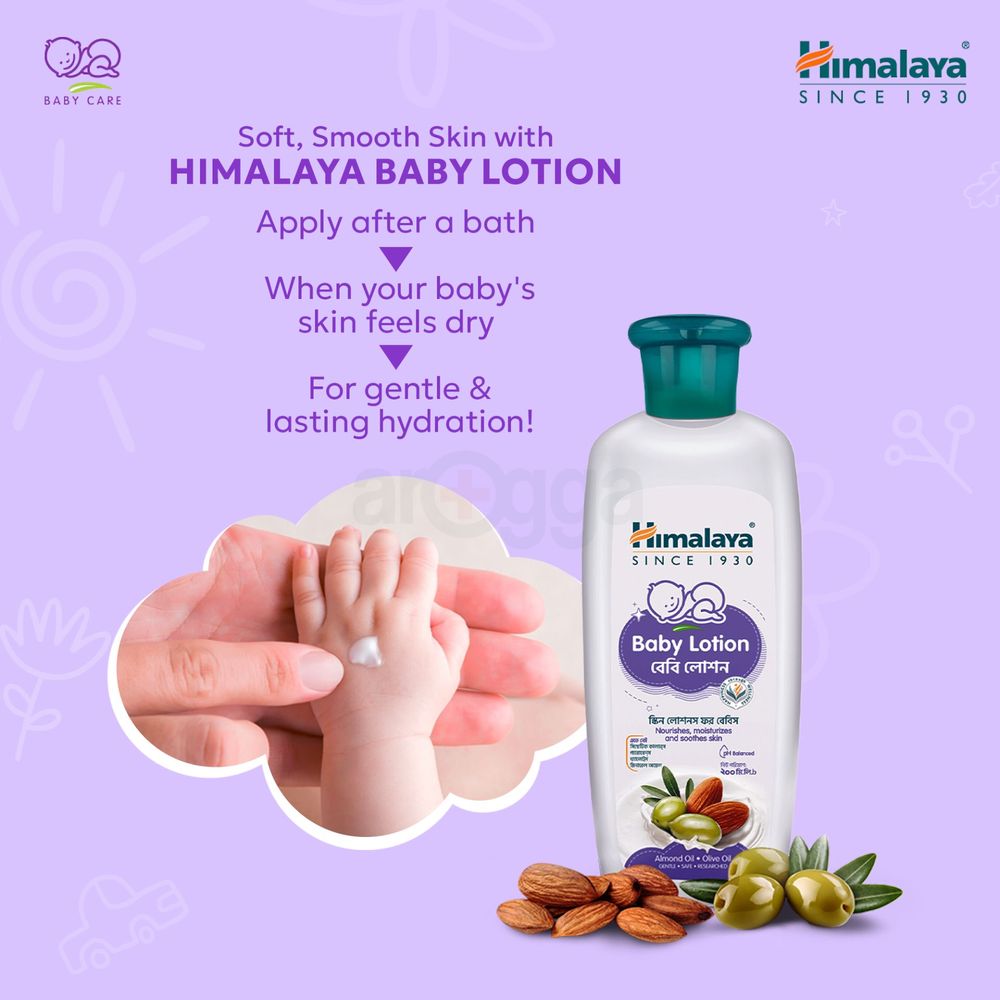 Himalaya Baby Lotion With Almond Oil & Olive Oil 200 ml  