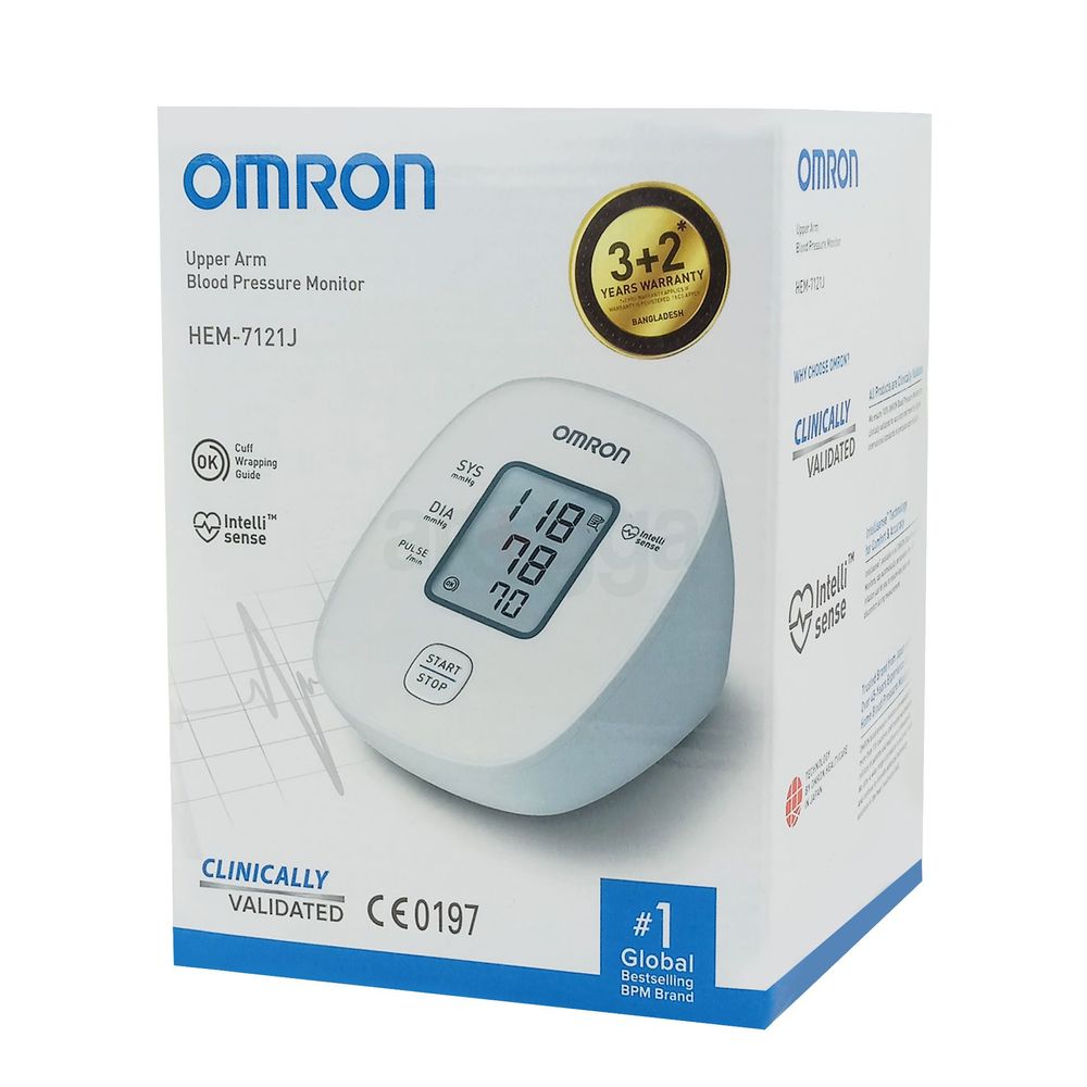 Omron Digital Blood Pressure Monitor (Model-HEM-7121-J)  