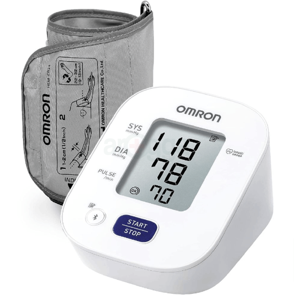 Omron Digital Bluetooth Blood Pressure Monitor With Cuff Wrapping Guide, Hypertension Indicator & Intellisense Technology For Most Accurate Measurement Pressure Monitor (Model-HEM-7140-T1)  