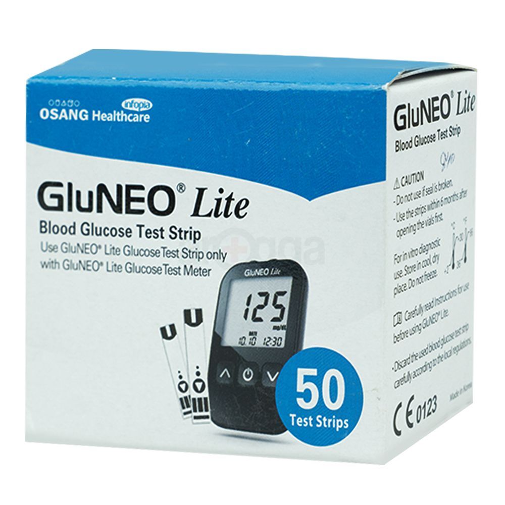 GluNeo Lite Strip Blood Glucose 50's Pack  