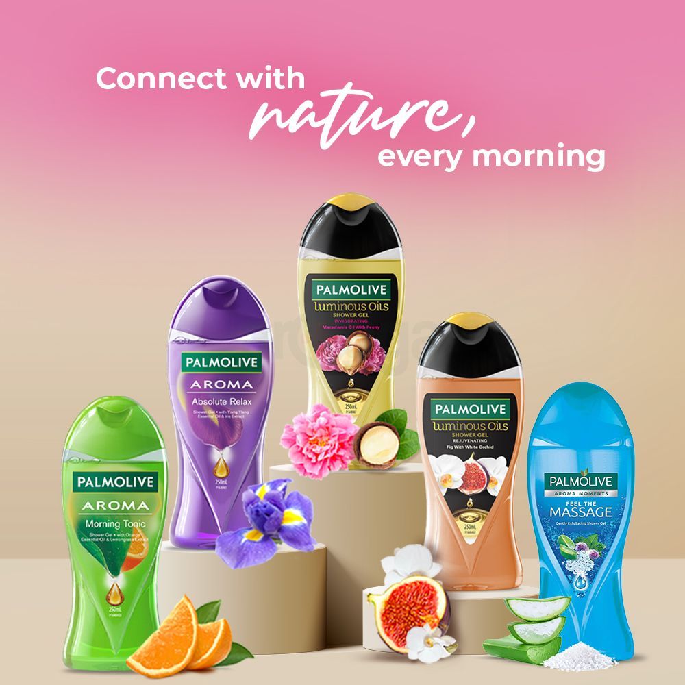 Palmolive Lominous Invigorating Macadamia Oil With Peony Shower Gel 250ml  