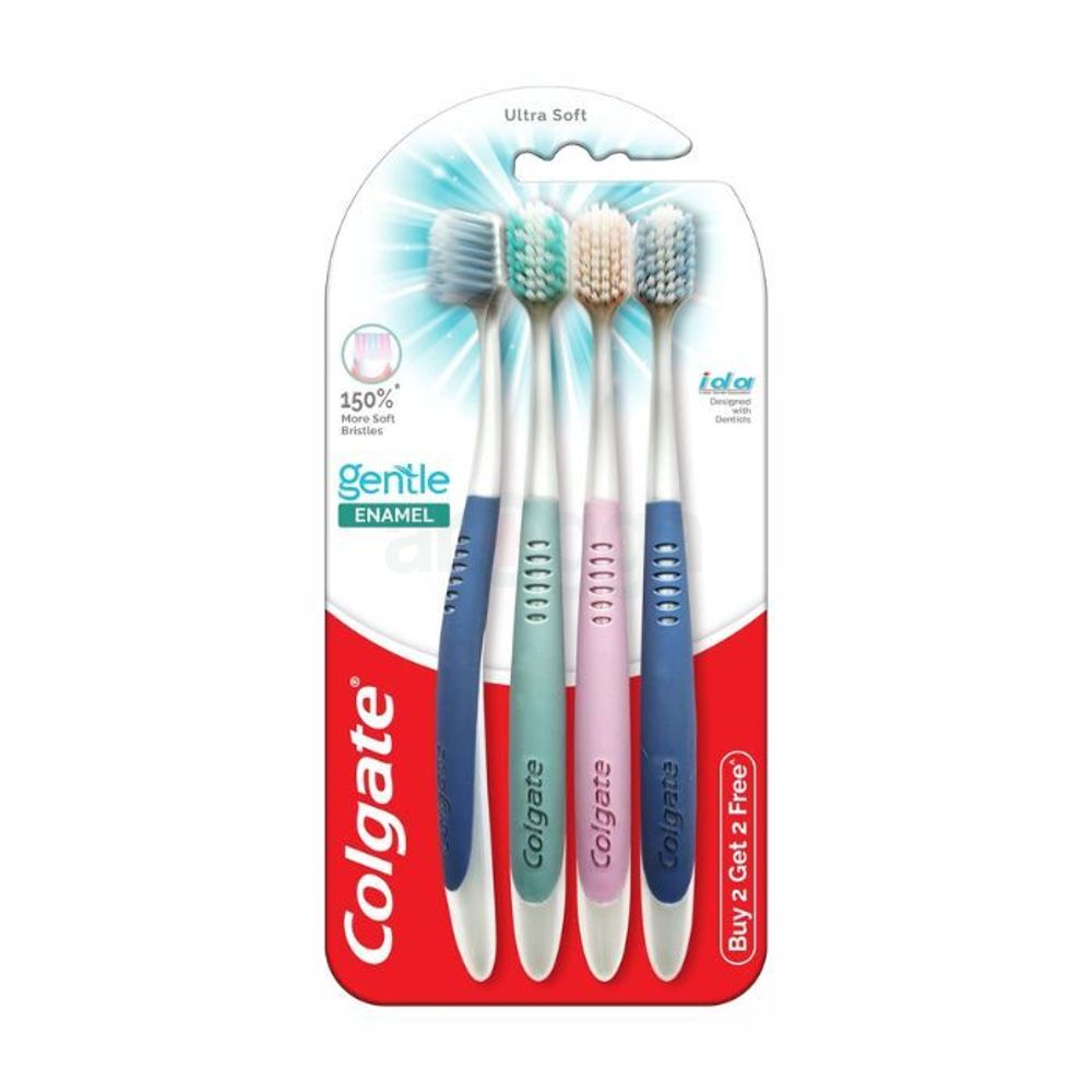 Colgate Gentle Enamel Ultra Soft 4's Combo Promo Pack Toothbrush   