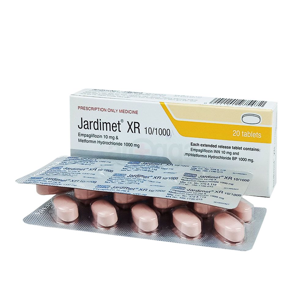 Jardimet XR 10/1000 10mg+1000mg Tablet