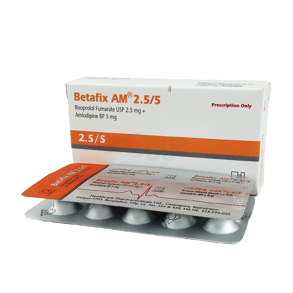 Betafix AM 2.5/5 2.5mg+5mg Tablet