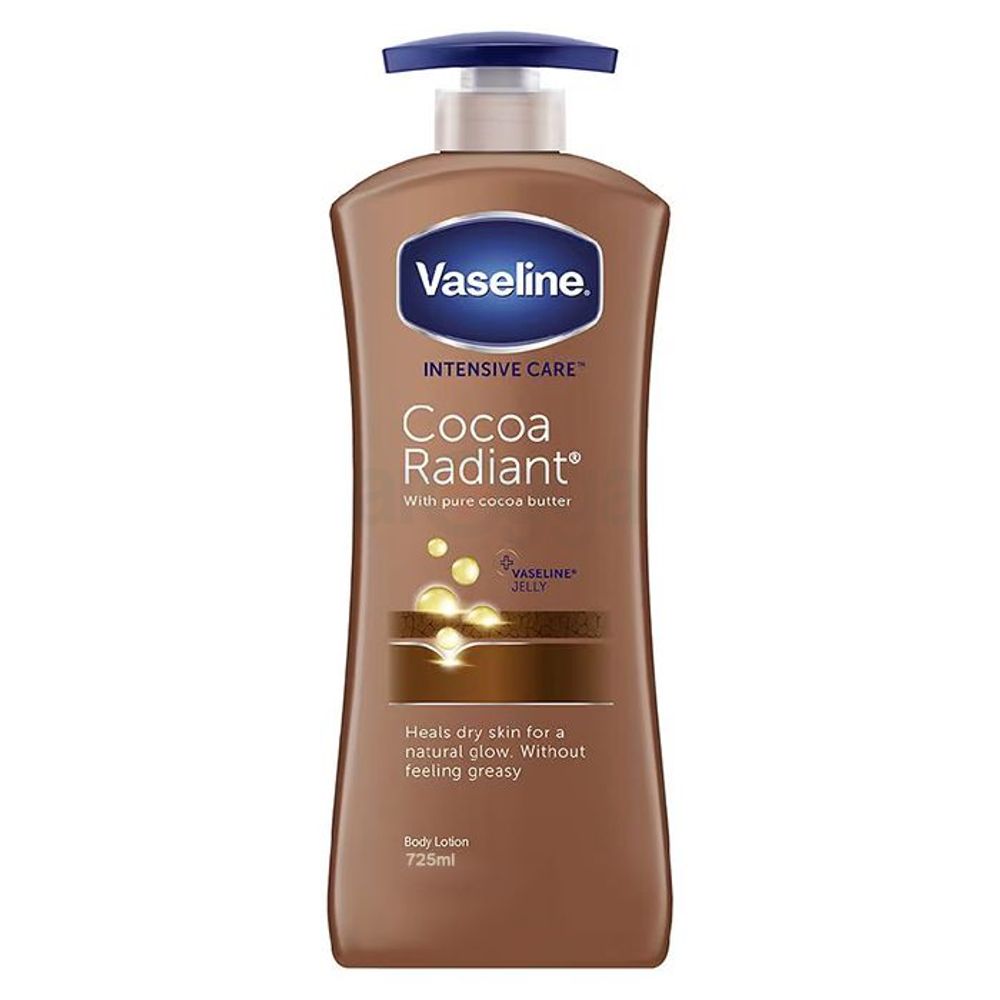 Vaseline Intensive Care Cocoa Radiant Body Lotion with Pure Cocoa Butter  