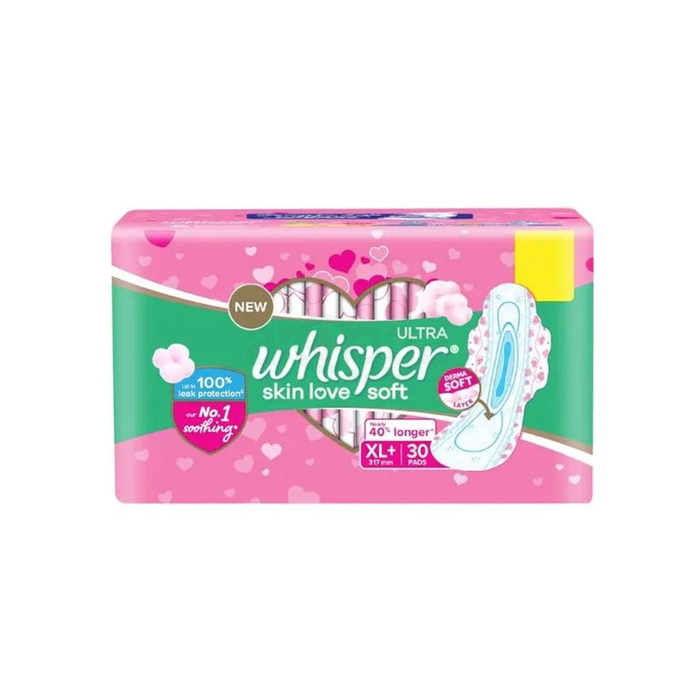 Whisper Ultra Soft Air Fresh XL + 30's Pack  