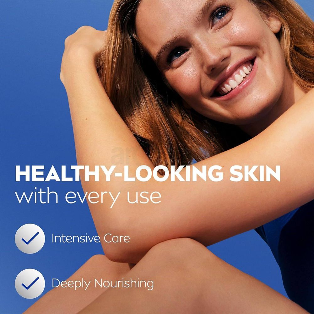 Nivea Rich Nourishing Body Lotion 72h Intense care   With pure Hyaluron, Almond Oil & Vitamin E for Dry to Very Dry Skin (Made in Spain) 400ml  