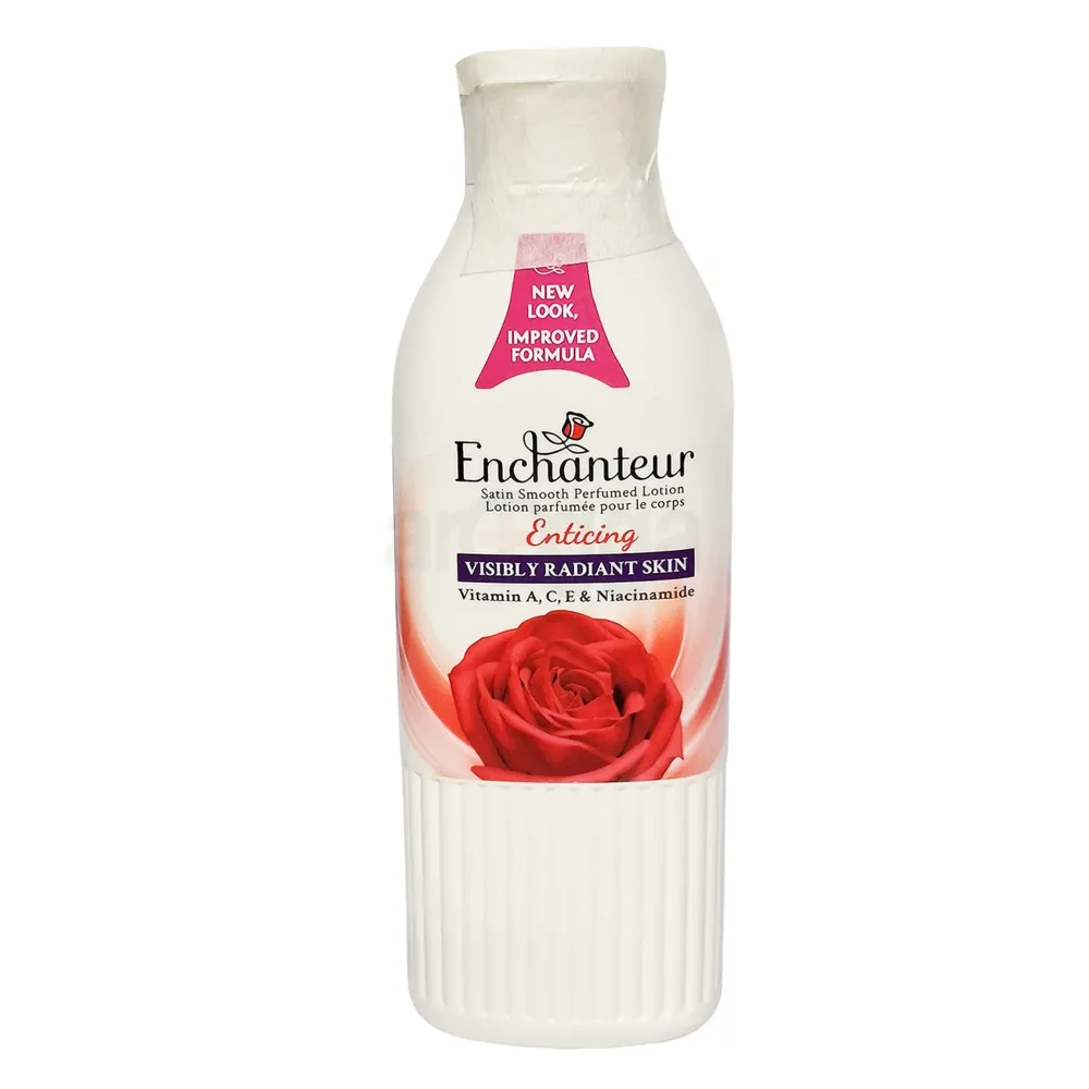 Enchanteur Enticing Satin Smooth Perfumed Lotion with Vitamin A, C, E & Niacinamide  
