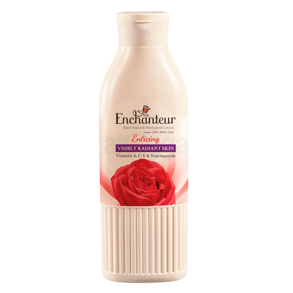 Enchanteur Enticing Satin Smooth Perfumed Lotion with Vitamin A, C, E & Niacinamide  