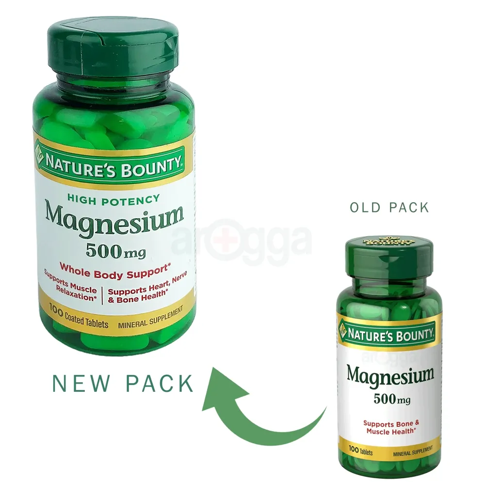 Nature's Bounty Magnesium 500mg 100 Tablets  