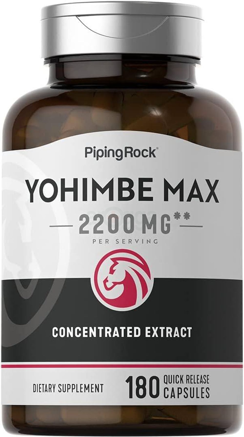 PipingRock Yohimbe Max 2200mg | 180 Capsules  