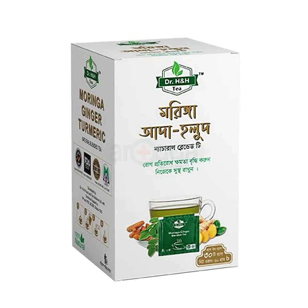 Dr. H&H Tea Moringa Ginger Turmeric Tea 30's Pack  