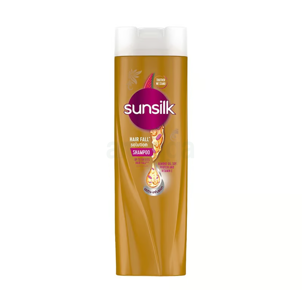 Sunsilk Hair Fall Solution Shampoo with Almond Oil, Soy Protein & Vitamin E for Less Hair Fall (Made in Thailand) 300ml  