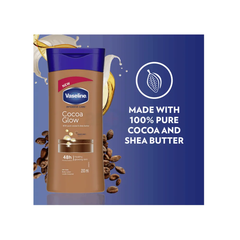 Vaseline Intensive Care Cocoa Glow Body Lotion 200ml  