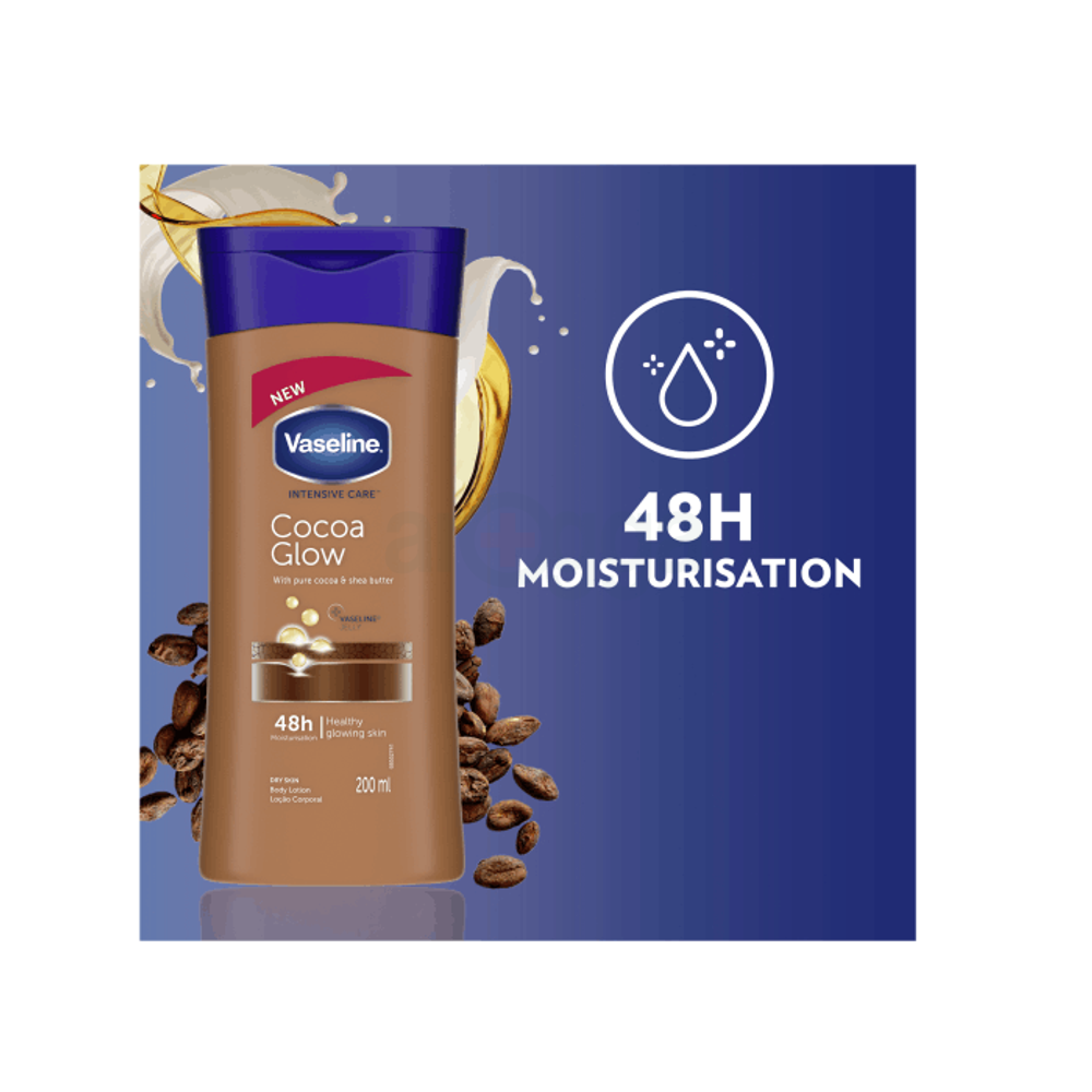 Vaseline Intensive Care Cocoa Glow Body Lotion 200ml  
