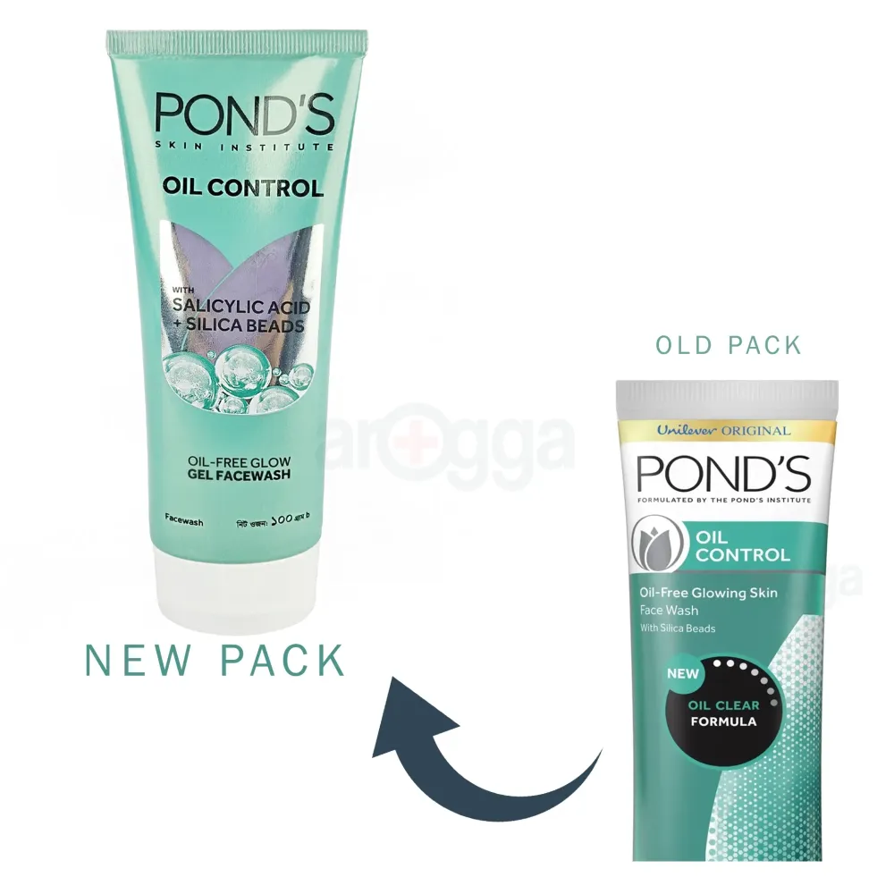 POND'S Oil Control Face Wash With Silica Beads 100g  
