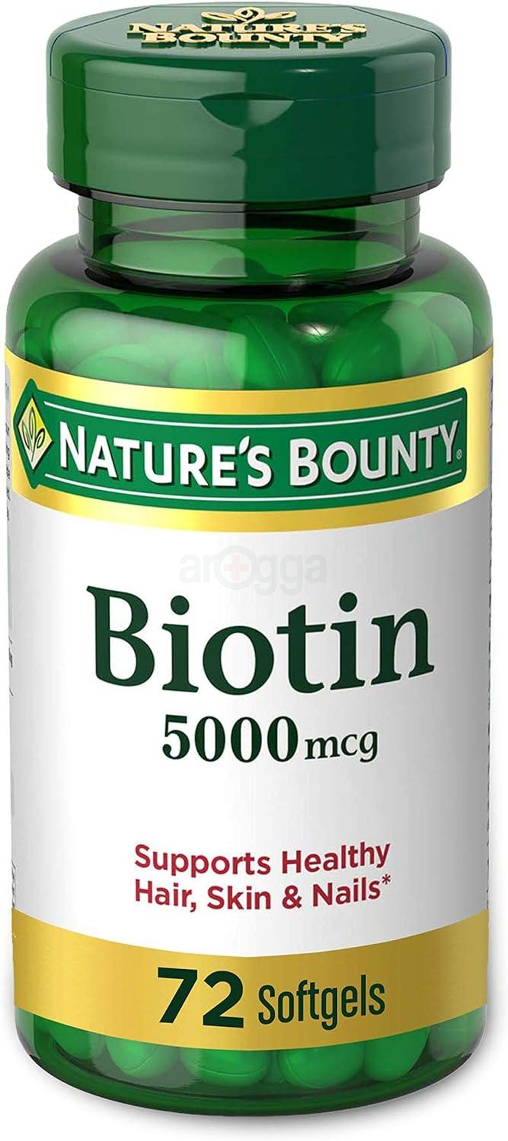 Nature's Bounty Biotin 5000mcg 72 Capsules Supports Healthy Hair Skin Nails  