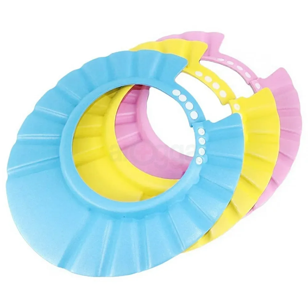Baby Shower Cap, 1Pcs Adjustable Baby Shampoo Cap Waterproof Bath Cap for Baby Kids Children'S Ear Protection Bath Shower Cap  