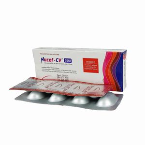 Nucef CV 500mg+125mg Tablet