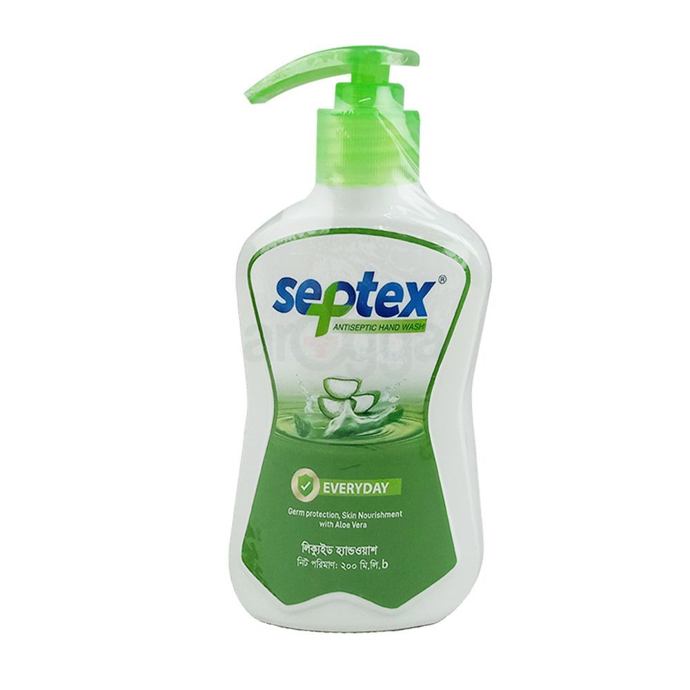 Septex Everyday Antiseptic Aloe Vera Hand Wash 200ml  