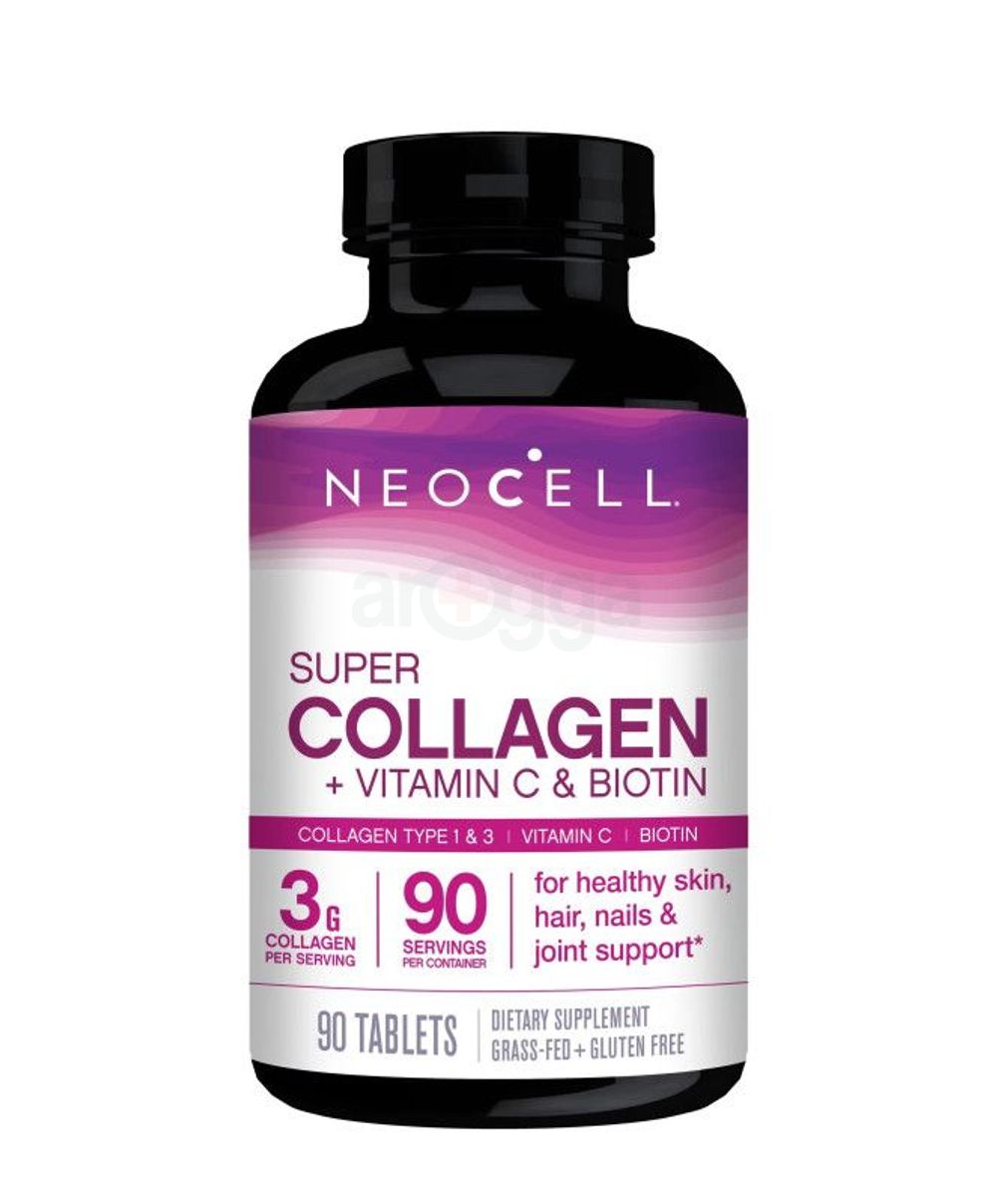 Neocell Super Collagen + Vitamin C & Biotin for Healthy Skin, Hair, Nail & Joint Support 90 Tablets (Made in USA)  