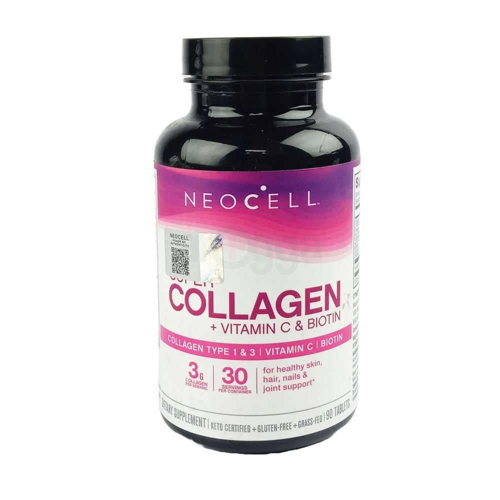 Neocell Super Collagen + Vitamin C & Biotin for Healthy Skin, Hair, Nail & Joint Support 90 Tablets (Made in USA)  