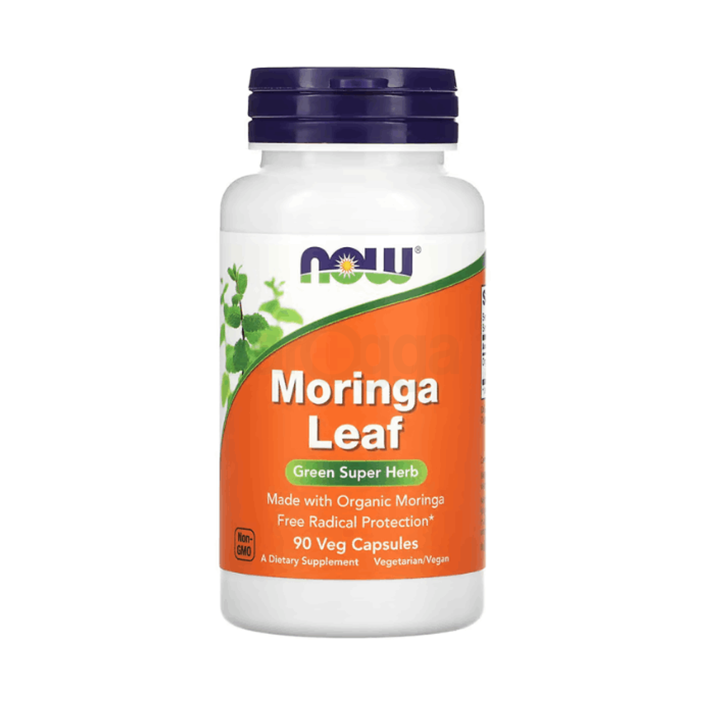 Now Moringa Leaf Green Super Herb 90 Capsules  