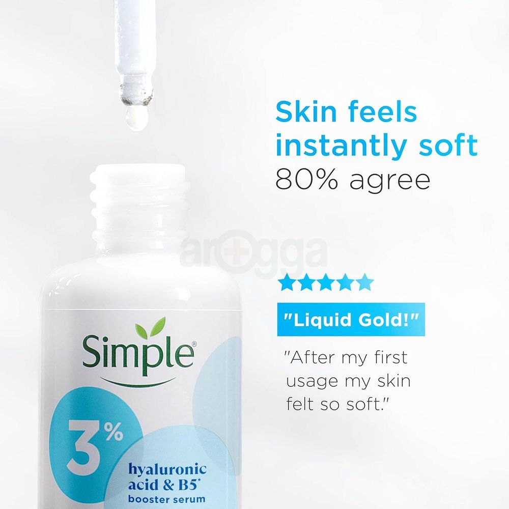 Simple 3% Hyaluronic Acid + B5 Booster Serum for All Skin Types  