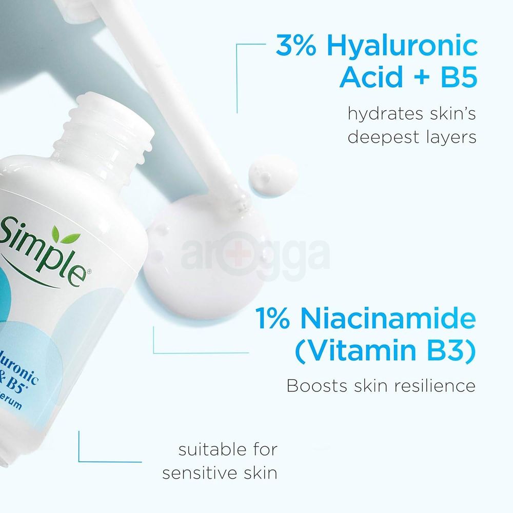 Simple 3% Hyaluronic Acid + B5 Booster Serum for All Skin Types  