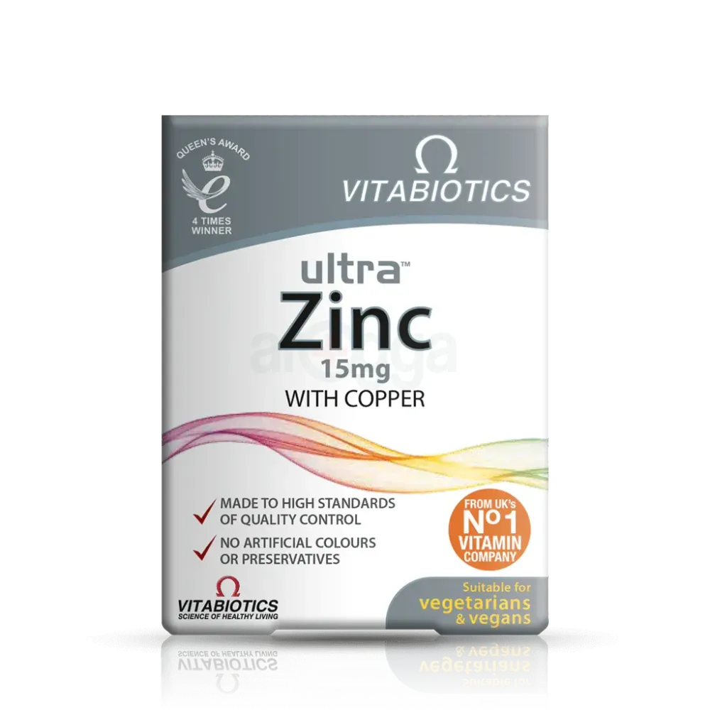 Vitabiotics Ultra Zinc 15mg With Copper 60 Tablets  