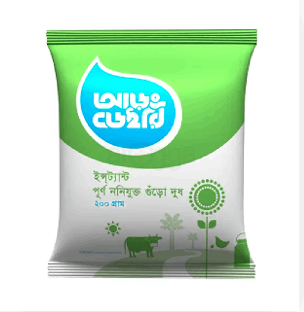 Aarong Dairy Instant Full Cream Milk Powder 200gm  