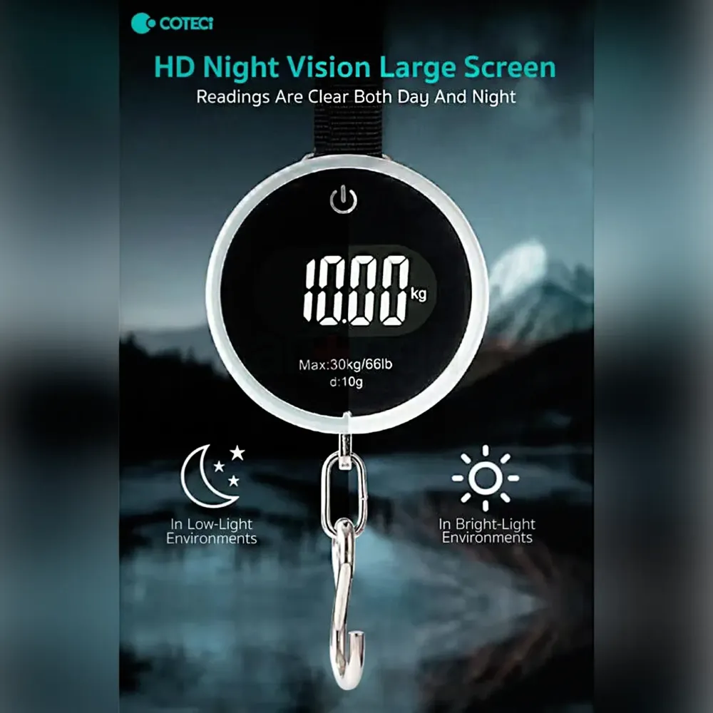 COTECI TR‑043 Handheld Scale (30 kg capacity, White)  