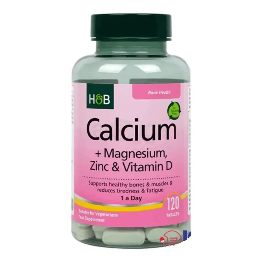 Holland & Barrett Calcium + Magnesium, Zinc & Vitamin D 120 Tablets  