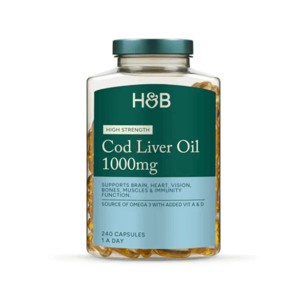 Holland & Barrett Pure Cod Liver Oil 1000mg 240 Capsules  