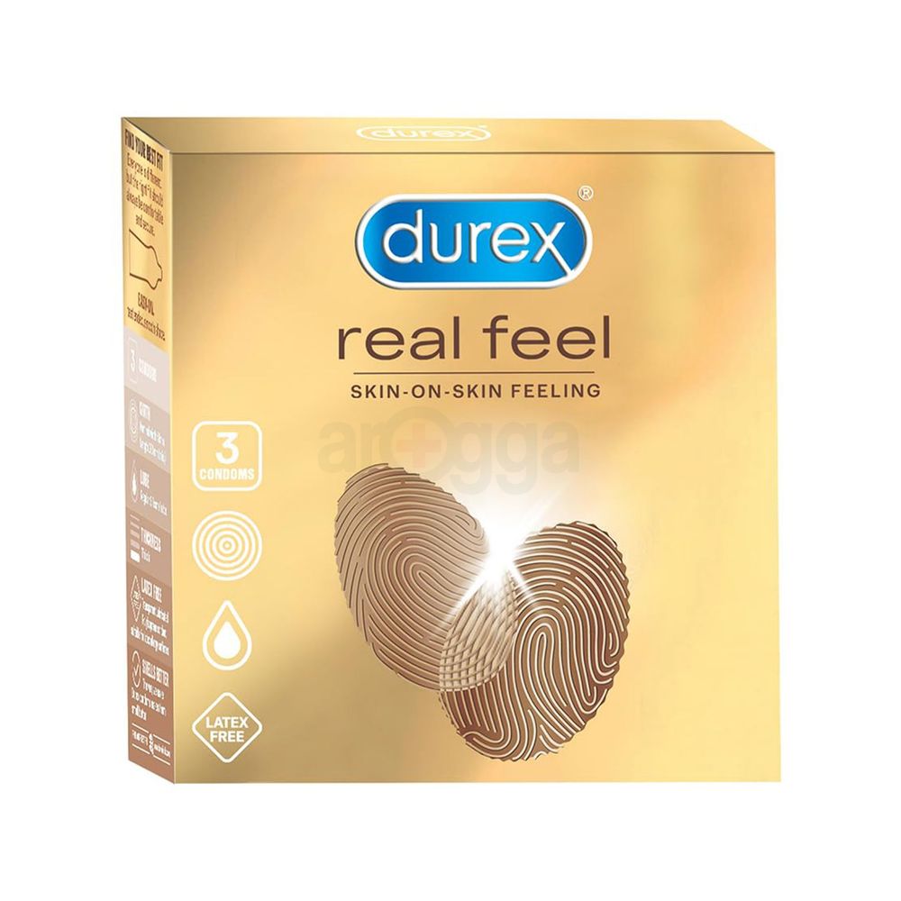 Durex Real Feel Skin on Skin Feeling Condom - 3Pcs Pack(Thailand)  