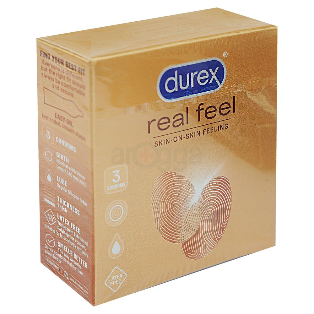 Durex Real Feel Skin on Skin Feeling Condom - 3Pcs Pack(Thailand)  