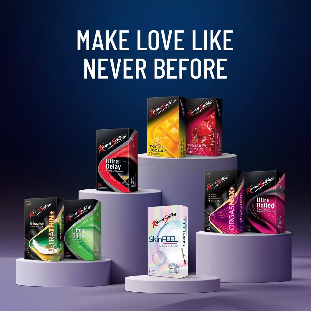 KamaSutra Longlast Climax Dotted Extended Pleasure Condoms - 12's Pack (India)  