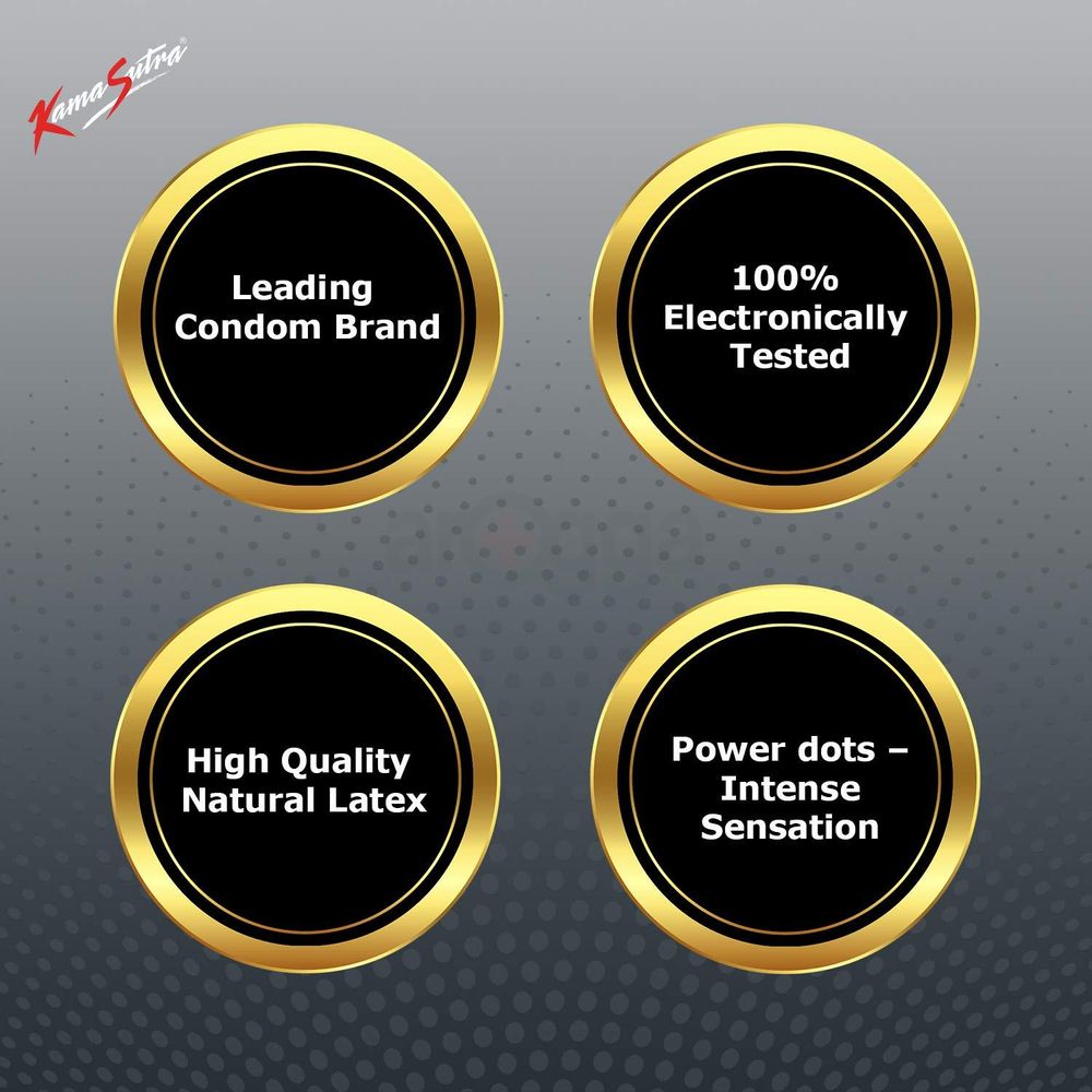 KamaSutra Longlast Climax Dotted Extended Pleasure Condoms - 12's Pack (India)  
